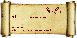 Mözl Cezarina névjegykártya